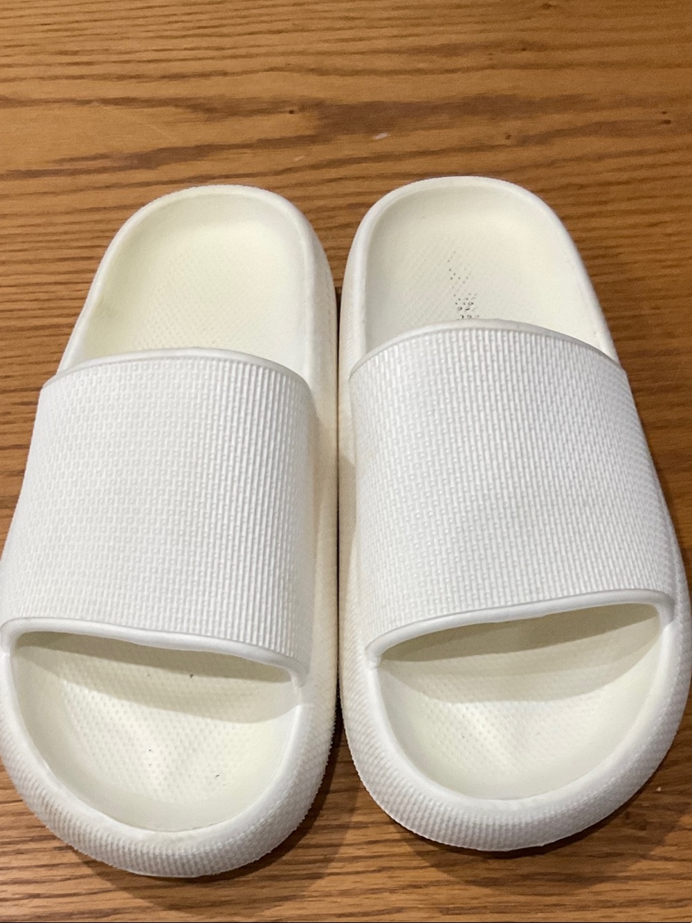 Minimalist White Slide Sandals